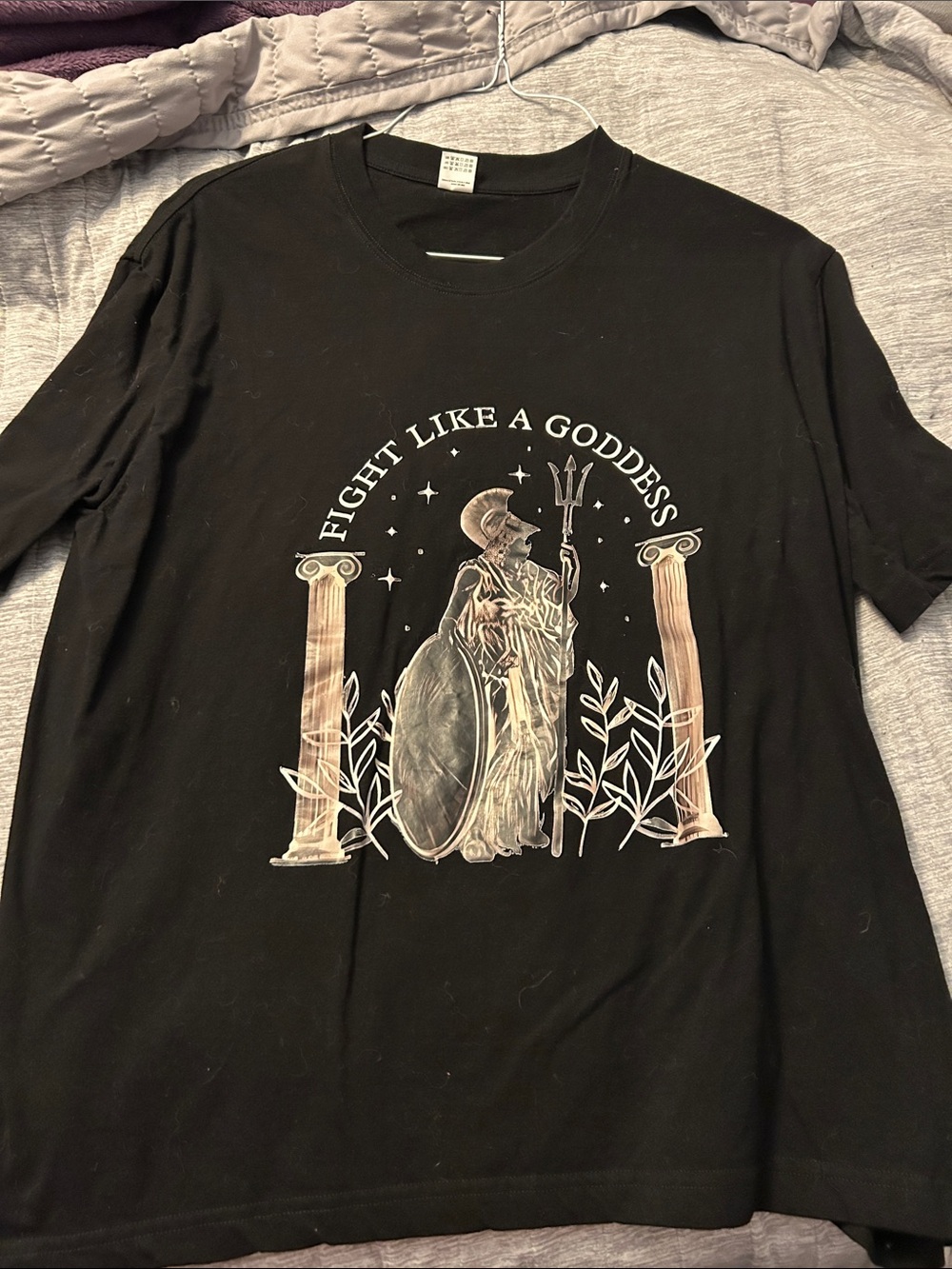 Fight Like a Goddess Graphic Tee - Black
